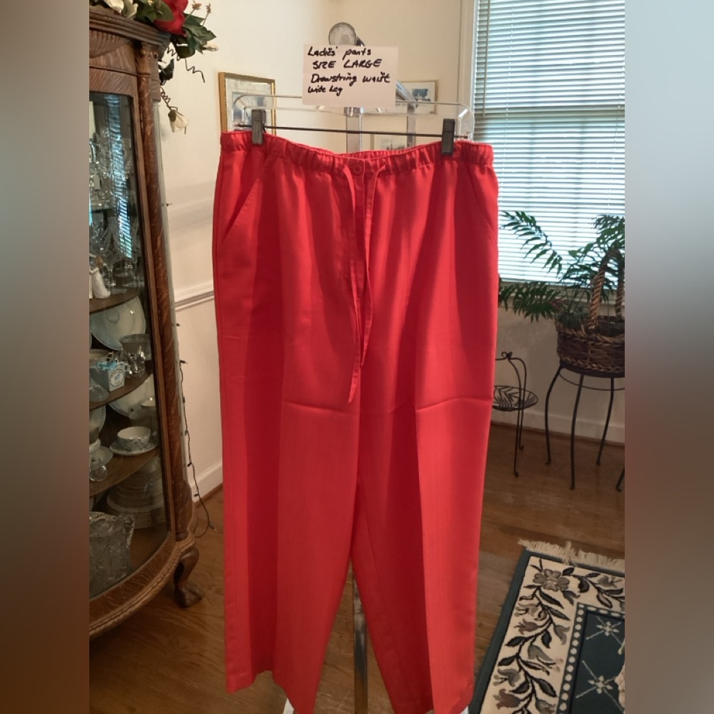 Ladies’ Bright Coral Pants